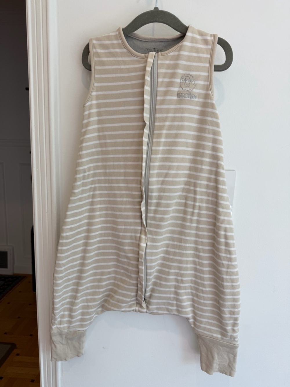 Woolino 4 Season Baby Sleep Bag with feet, Merino Wool&Organic Cotton size 6-18m